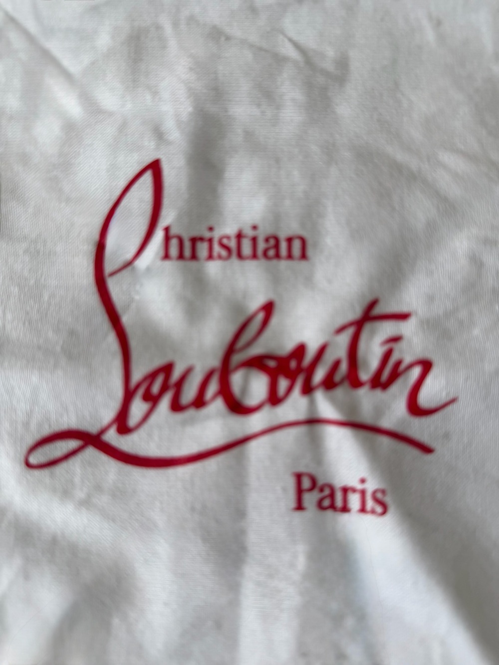 Christian Louboutin Dust bag Drawstring Red Logo 9.5” X 14.5” - Picture 8 of 9